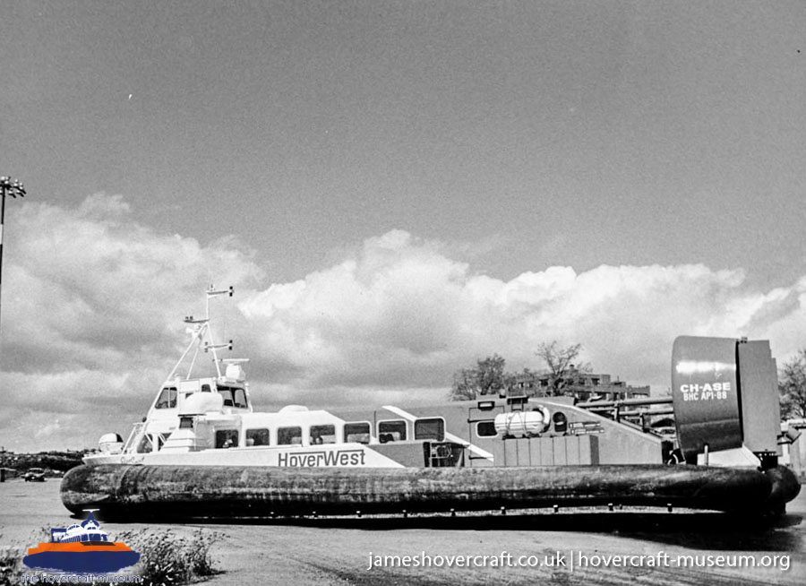 AP1-88 hovercraft with Hoverwest -  (credit: The <a href='http://www.hovercraft-museum.org/' target='_blank'>Hovercraft Museum Trust</a>).